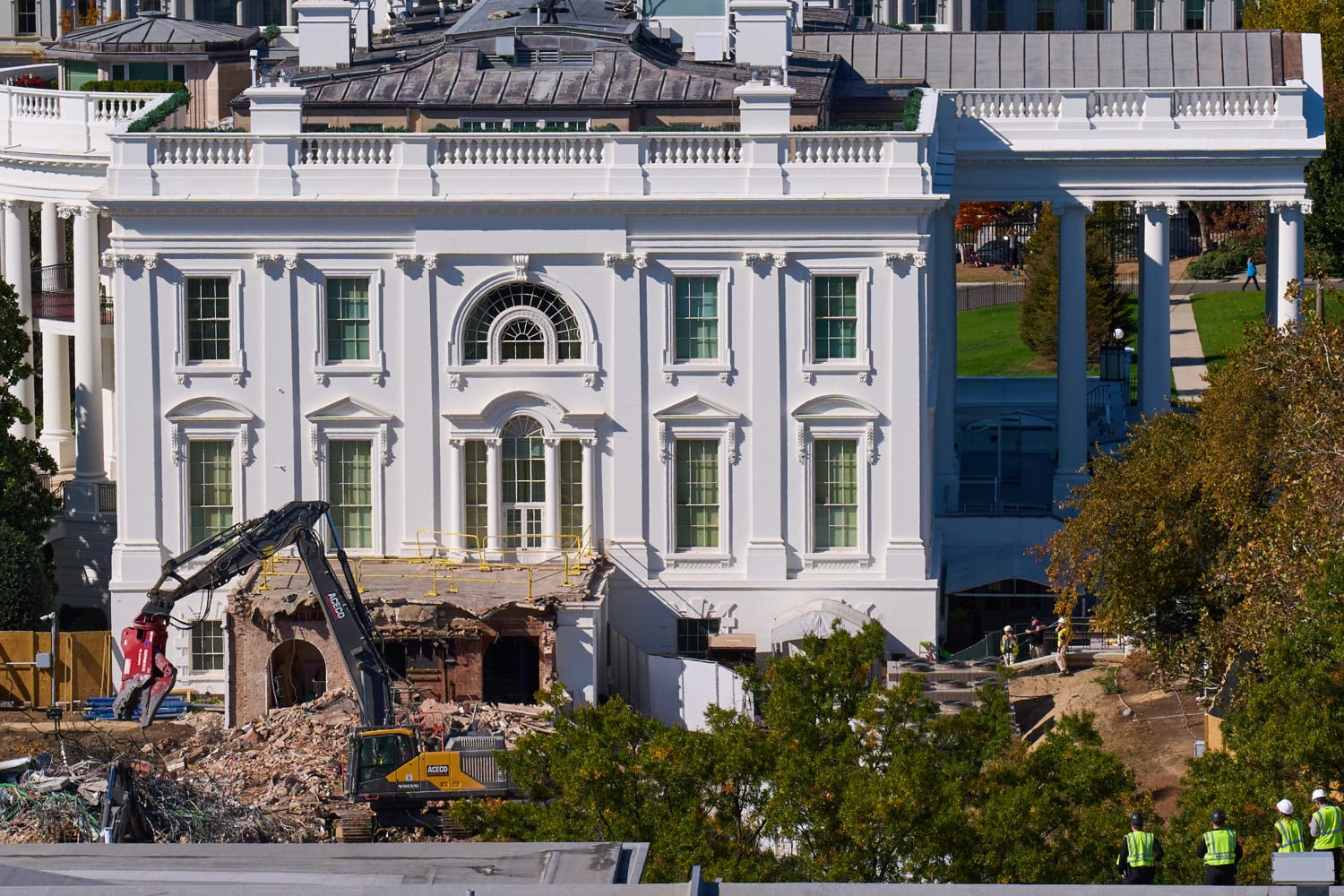 Trump starts demolition on White House East Wing to build ballroom